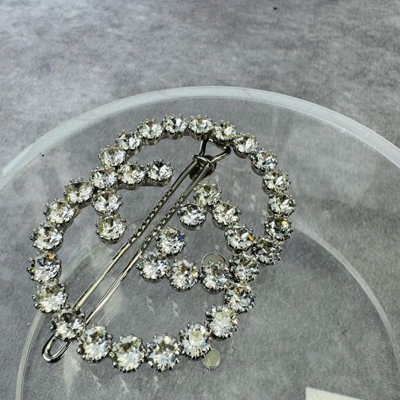 Gucci GG Interlocking Crystal Large Hair Pin Clip - Picture 6 of 10